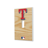 Texas Rangers Baseball Bat Hidden-Screw Light Switch Plate