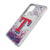 Texas Rangers Confetti Clear Phone Case for Samsung Galaxy