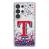 Texas Rangers Confetti Clear Phone Case for Samsung Galaxy