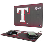 Texas Rangers Linen 15-Watt Wireless Charger and Mouse Pad