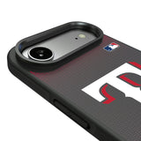 Texas Rangers Linen Bump Phone Case for Apple iPhone