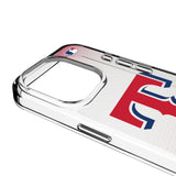 Texas Rangers Linen Clear Phone Case for Apple iPhone