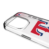 Texas Rangers Linen Clear Phone Case for Apple iPhone