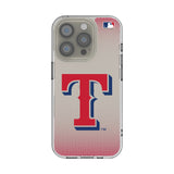 Texas Rangers Linen Clear Phone Case for Apple iPhone