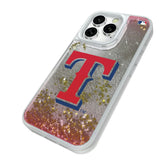 Texas Rangers Linen Glitter Phone Case for Apple iPhone