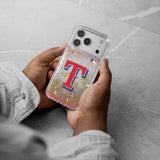 Texas Rangers Linen Glitter Phone Case for Apple iPhone