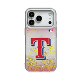 Texas Rangers Linen Glitter Phone Case for Apple iPhone