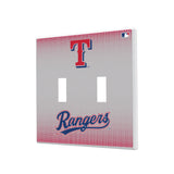 Texas Rangers Linen Hidden-Screw Light Switch Plate