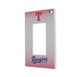 Texas Rangers Linen Hidden-Screw Light Switch Plate