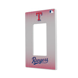 Texas Rangers Linen Hidden-Screw Light Switch Plate