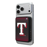 Texas Rangers Linen Wireless Mag Power Bank