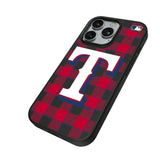 Texas Rangers Plaid MagSafe Compatible Phone Case for Apple iPhone