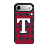 Texas Rangers Plaid MagSafe Compatible Phone Case for Apple iPhone