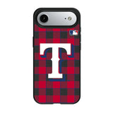 Texas Rangers Plaid MagSafe Compatible Phone Case for Apple iPhone