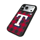 Texas Rangers Plaid MagSafe Compatible Phone Case for Apple iPhone