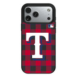 Texas Rangers Plaid MagSafe Compatible Phone Case for Apple iPhone