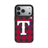 Texas Rangers Plaid MagSafe Compatible Phone Case for Apple iPhone