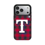 Texas Rangers Plaid MagSafe Compatible Phone Case for Apple iPhone