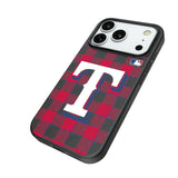 Texas Rangers Plaid MagSafe Compatible Phone Case for Apple iPhone