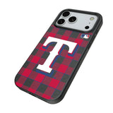 Texas Rangers Plaid MagSafe Compatible Phone Case for Apple iPhone