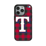 Texas Rangers Plaid MagSafe Compatible Phone Case for Apple iPhone