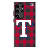 Texas Rangers Plaid MagSafe Compatible Phone Case for Samsung Galaxy