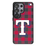 Texas Rangers Plaid MagSafe Compatible Phone Case for Samsung Galaxy