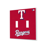 Texas Rangers Solid Hidden-Screw Light Switch Plate