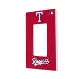 Texas Rangers Solid Hidden-Screw Light Switch Plate