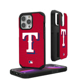 Texas Rangers Solid Rugged Phone Case for Apple iPhone