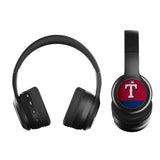 Texas Rangers Stripe Wireless Over-Ear BT Headphones With Case