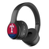 Texas Rangers Stripe Wireless Over-Ear BT Headphones With Case