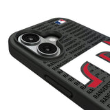 Texas Rangers Text Backdrop Bump Phone Case for Apple iPhone