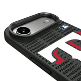 Texas Rangers Text Backdrop Bump Phone Case for Apple iPhone