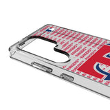 Texas Rangers Text Backdrop Clear Phone Case for Samsung Galaxy