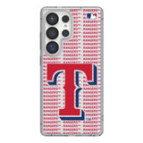 Texas Rangers Text Backdrop Clear Phone Case for Samsung Galaxy