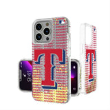 Texas Rangers Text Backdrop Glitter Phone Case for Apple iPhone
