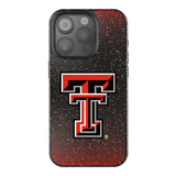 Texas Tech Red Raiders Linen Black Bling Phone Case for Apple iPhone