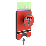 Texas Tech Red Raiders Personalized Endzone Solid PopSockets MagSafe-Compatible PopWallet+