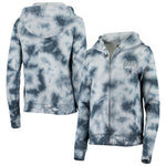 Dallas Cowboys New Era Women's Tie Dye Fleece Full-Zip Hoodie - Navy