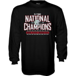 Ohio State Buckeyes 9x National Champions LS Black T-Shirt