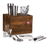 San Francisco 49ers - Madison Acacia Tabletop Bar Set