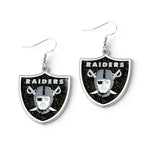 LAS VEGAS RAIDERS GLITTER DAZZLE EARRINGS