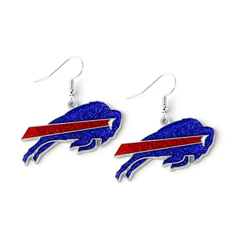 BUFFALO BILLS GLITTER DAZZLE EARRINGS