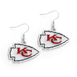 KANSAS CITY CHIEFS GLITTER DAZZLE EARRINGS