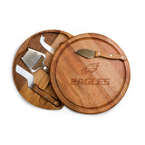 Philadelphia Eagles - Acacia Circo Cheese Cutting Board & Tools Set