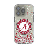 University of Alabama Crimson Tide Confetti Clear Phone Case for Apple iPhone