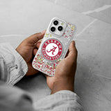 University of Alabama Crimson Tide Confetti Glitter Phone Case for Apple iPhone