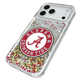 University of Alabama Crimson Tide Confetti Glitter Phone Case for Apple iPhone