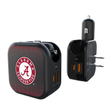 University of Alabama Crimson Tide Linen 2 in 1 USB A/C Charger